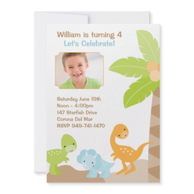 Dinosaur Birthday Party Invitation by eventfulcards