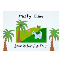 Dinosaur Birthday Party Invitation