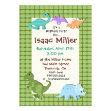 dinosaur birthday party invitation dino invite