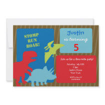 Dinosaur Birthday Party Invitations