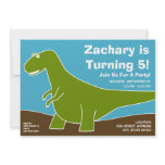Dinosaur Birthday Party Theme Personalized Announcement