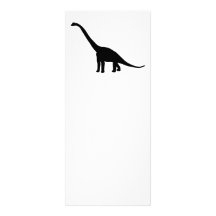 Dinosaur Brontosaurus Silhouette Invite