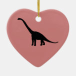 Dinosaur Brontosaurus Silhouette Ornaments