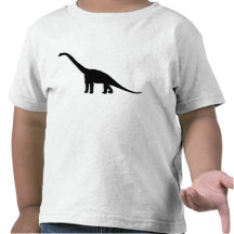 Dinosaur Brontosaurus Silhouette Tshirts
