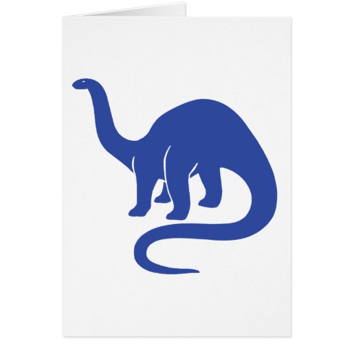 Dinosaur Card - Blue