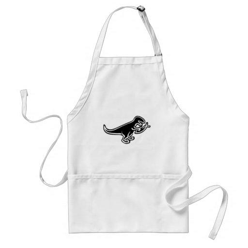 Dinosaur Eating Jesus Fish Apron
