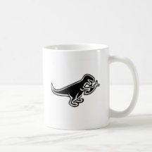 Dinosaur Eating Jesus Fish Coffee Mug