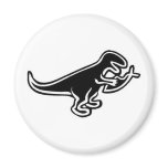 Dinosaur Eating Jesus Fish Magnet