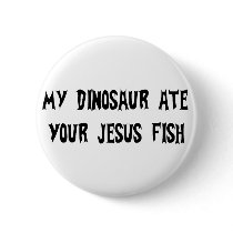 Dinosaur Eats Jesus Fish