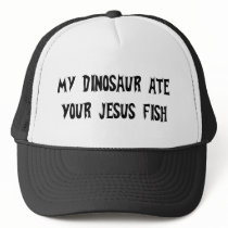 Dinosaur Eats Jesus Fish