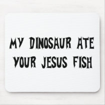 Dinosaur Eats Jesus Fish