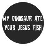 Dinosaur Eats Jesus Fish
