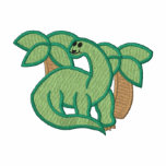 Dinosaur Embroidered Hooded Sweatshirt