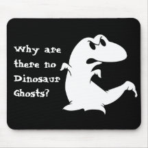 Dinosaur Ghost Mousepad