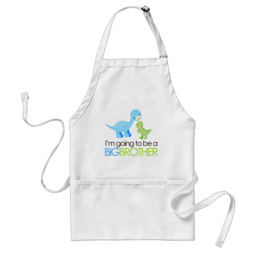 Dinosaur I'm Going to Be A Big Brother Apron