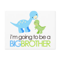 Dinosaur I'm Going to Be A Big Brother Postcards
