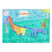 Dinosaur Munch Greeting Cards
