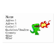 Dinosaur or Dragon by Jessica Jimerson - 2 Business Cards