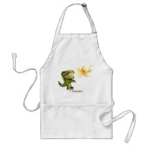Dinosaur or Dragon kids art with Loston Wallace Aprons