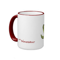 Dinosaur or Dragon kids art with Loston Wallace Coffee Mug