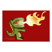Dinosaur or Dragon kids art with Loston Wallace Photo Print