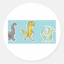 Dinosaur Parade Stickers
