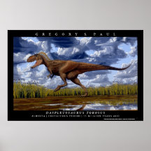 Dinosaur Poster Daspletosaurus Greg Paul