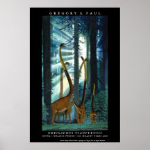 Dinosaur Poster Omeisaurus Gregory Paul