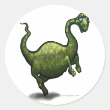 Dinosaur Round Sticker