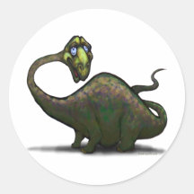 Dinosaur Round Sticker