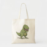 Dinosaur T Rex Cartoon Tote Bags