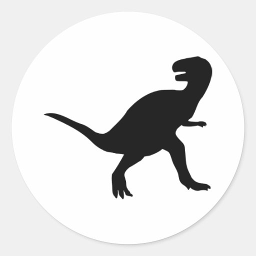 Dinosaur T-Rex Round Stickers
