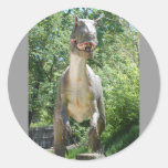 Dinosaur T-Rex Round Stickers