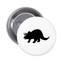 Dinosaur - Triceratops Button
