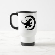 Dinosaure courant tasse