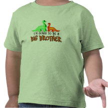 Dinosaure de BB je vais être un frère T-shirt