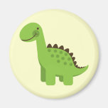 Dinosaure vert mignon aimants pour réfrigérateur