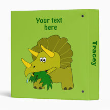 Dinosaure vert mignon de bande dessinée de Tricera