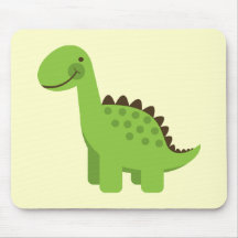 Dinosaure vert mignon tapis de souris