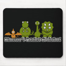 Dinosaurs Against Evolution Mousepad