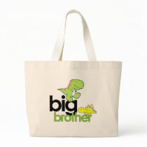 dinosaurs big brother tote bags