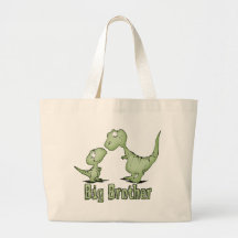 Dinosaurs Big Brother Canvas Bags