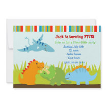 Dinosaurs Dino Photo Birthday Party Invitations