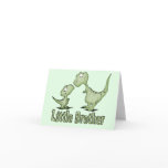 Dinosaurs Little Brother Greeting Card