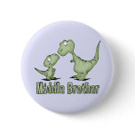 Dinosaurs Middle Brother Pinback Buttons