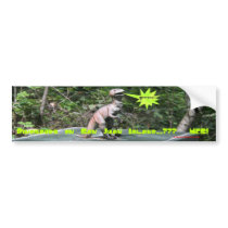 Dinosaurs on San Juan Island bumper stickers