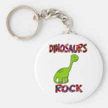 Dinosaurs Rock Keychain