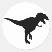 dinosaurs round stickers