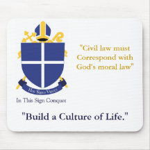 Diocese of the Holy Cross - Mousepad gold text