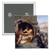 Diogenes Surrounded by Dogs - by Jean Leon Gerome Pin
